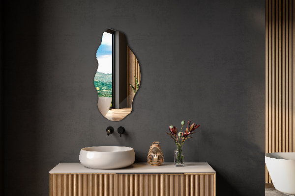 Asymetricke zrcadlo skvrna 40x80