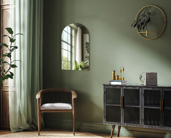 Obloukové zrcadlo 40x70 cm