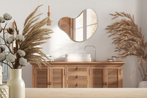 Zrcadlo organické bez rámu 77x77 cm