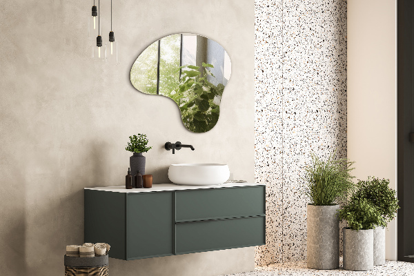 Zrcadlo organické bez rámu 77x77 cm