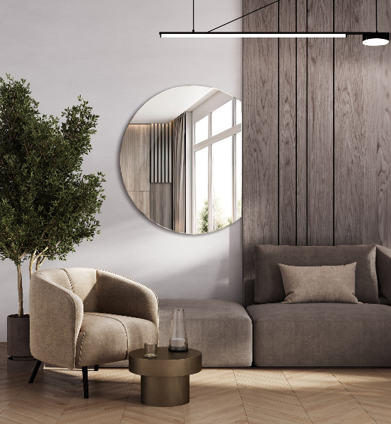 Kruhové zrcadlo 84x100 cm