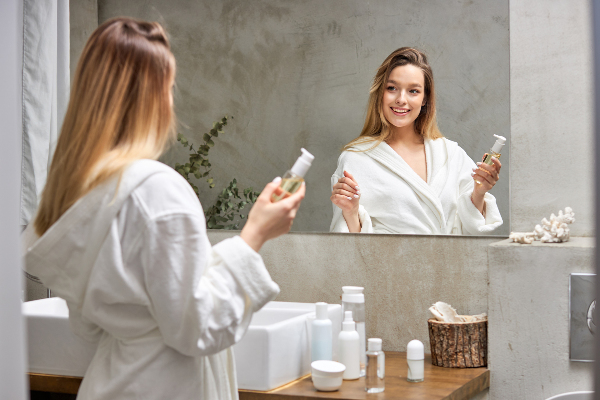 Obdélníkové designove zrcadlo bez rámu 50x50 cm