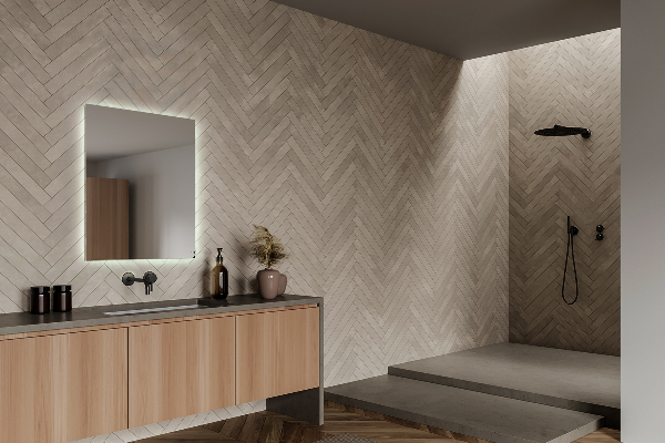 Obdélníkové nástěnné zrcadlo s led 50x50 cm