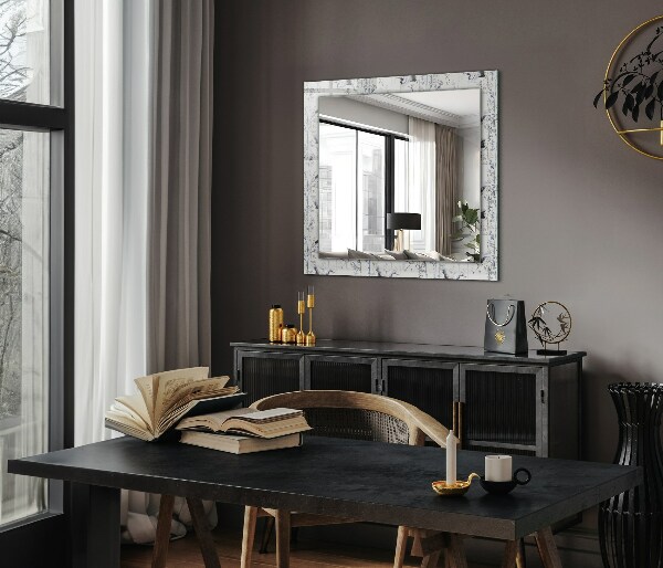 Zrkadlo s potlačeným rámom Jeřábi a bambusy