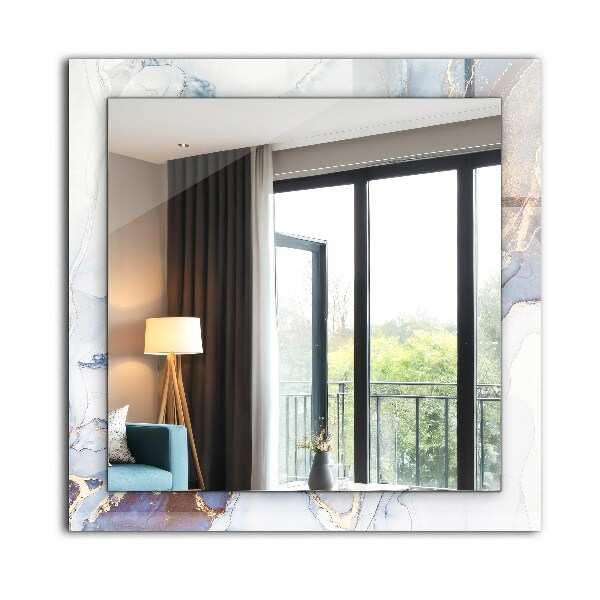 Zrkadlo s potlačeným rámom Abstraktní mramorové umění