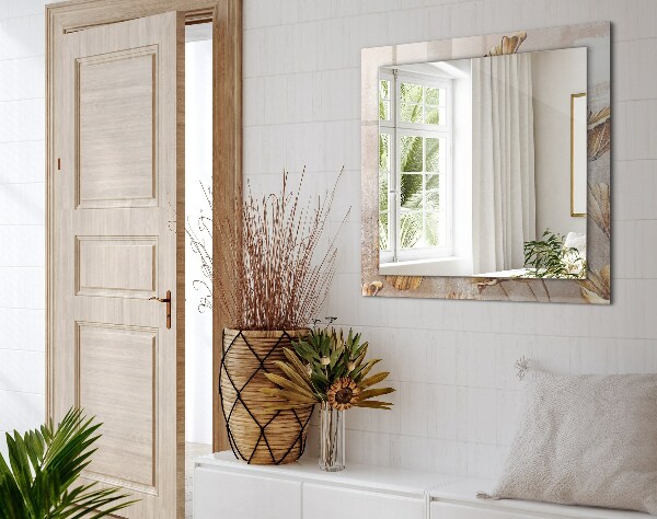 Zrkadlo s potlačeným rámom Vintage květiny