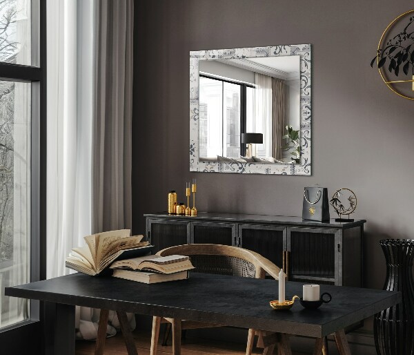 Zrkadlo s potlačeným rámom Ornamenty se vzorem dlaždic