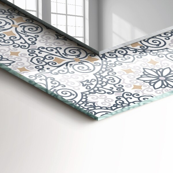 Dekoračné zrkadlo Ozdoby se vzorem dlaždic