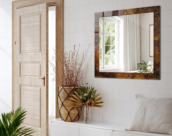 Dekoračné zrkadlo na stenu Zrezivělý kovový povrch