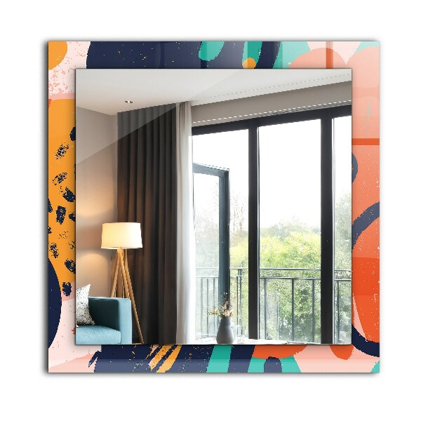 Zrkadlo s motívom Abstraktní barevná grafika