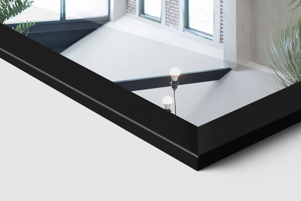 Stojací zrcadlo černé 36x156 cm