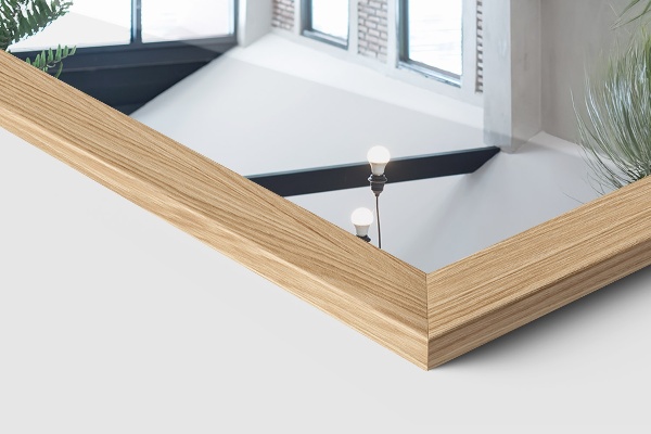 Stojací zrcadlo v barvě dubu 36x156 cm