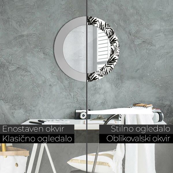 Kulaté dekorační zrcadlo na zeď Netvor