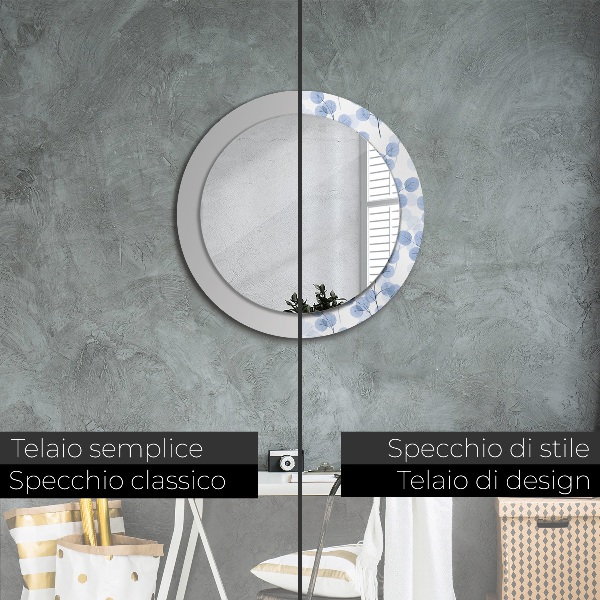 Kulaté dekorační zrcadlo Načíst větve