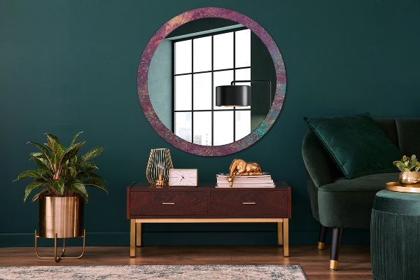 Kulaté dekorační zrcadlo Festival barev