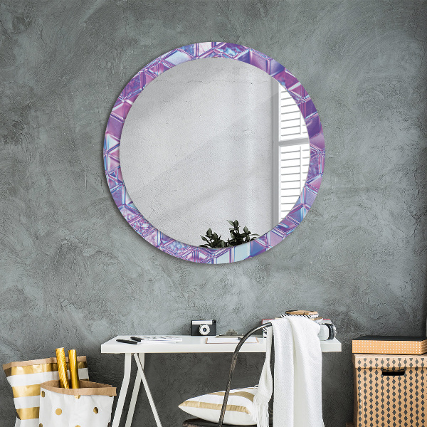 Kulaté dekorační zrcadlo Abstraktní surrealizace