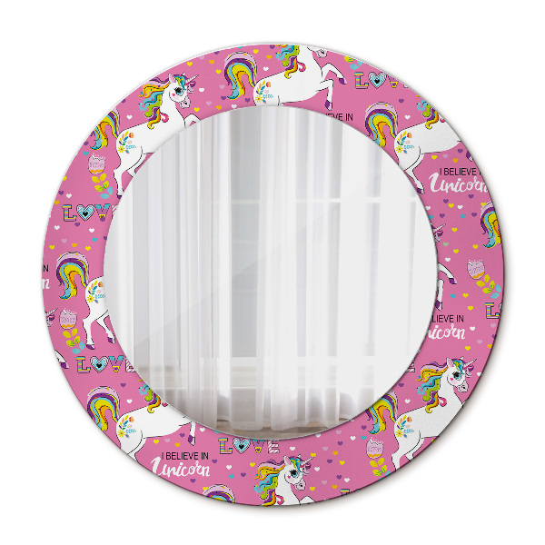 Kulaté zrcadlo s potiskem Magic Unicorn