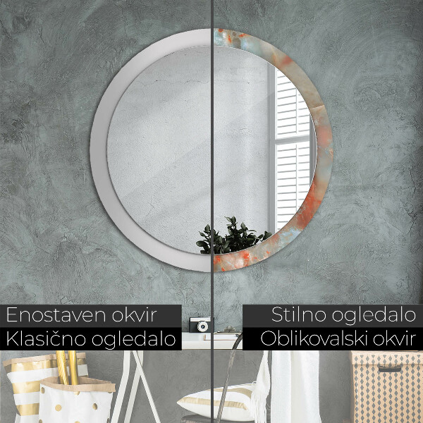 Kulaté zrcadlo s potiskem Onyx kuličky