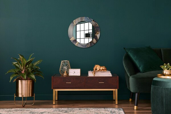 Kulaté dekorační zrcadlo Abstraktní tekutina