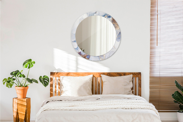 Kulaté dekorační zrcadlo Abstraktní tekuté umění