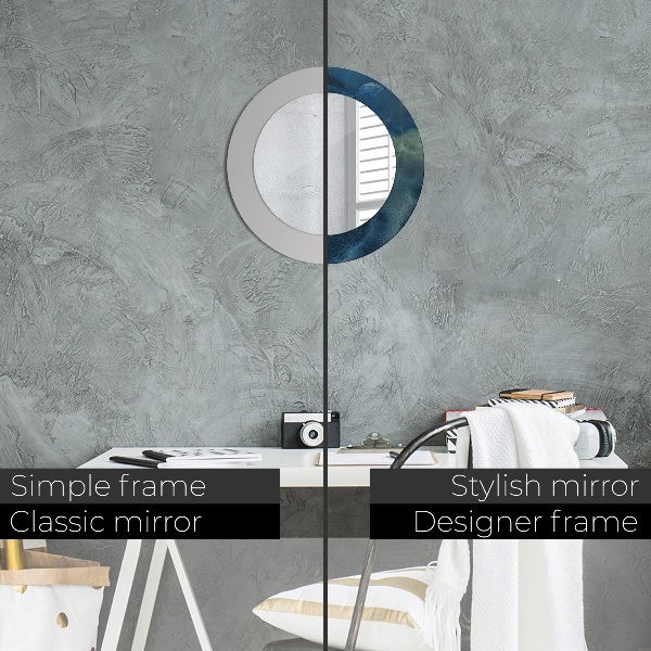 Kulaté dekorační zrcadlo Onyxový mramor