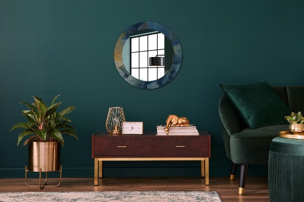 Kulaté dekorační zrcadlo Onyxový mramor