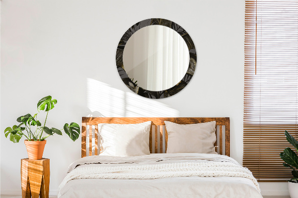 Kulaté zrcadlo rám s potiskem Hibiscus Flowers