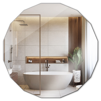 Zrcadlo ve tvaru mnohaúhelníku moderní doplněk 100x100 cm