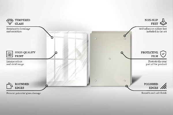 Sklo za varnou desku Jemný mramor