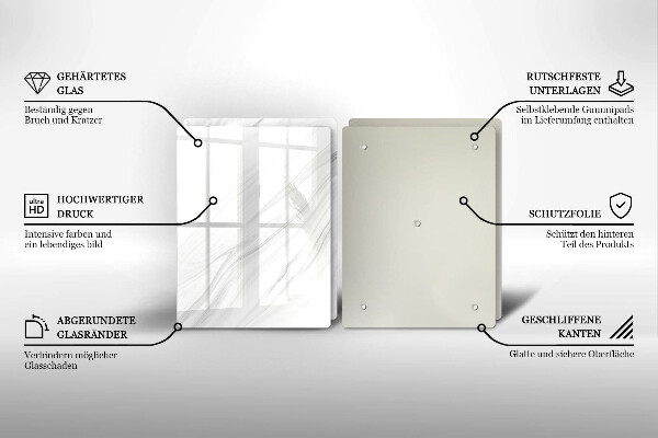 Sklo za varnou desku Jemný mramor