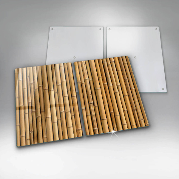 Skleněná deska za sporák Přírodní boho bambus