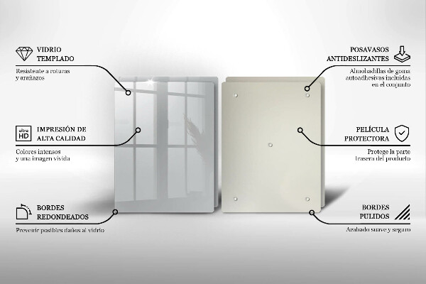 Skleněná deska za sporák Šedá barva