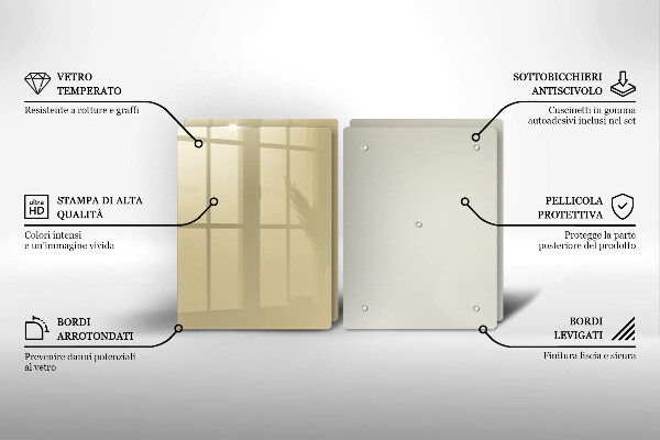 Skleněná deska za sporák Barva béžová