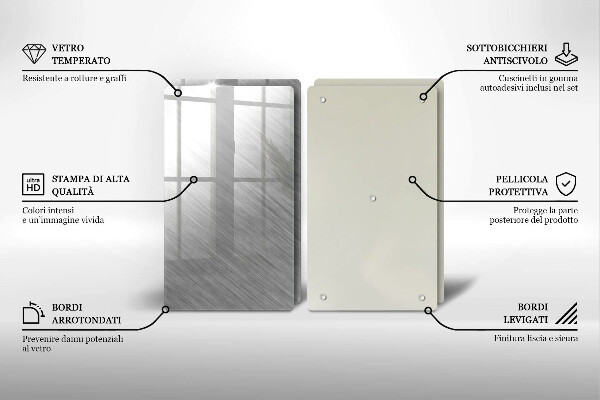 Skleněná deska za sporák Kovové textury pozadí