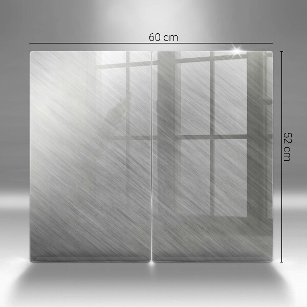 Skleněná deska za sporák Kovové textury pozadí