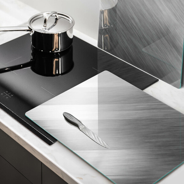 Skleněná deska za sporák Kovové textury pozadí