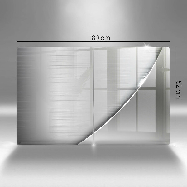 Skleněná deska za sporák Kovové tvary