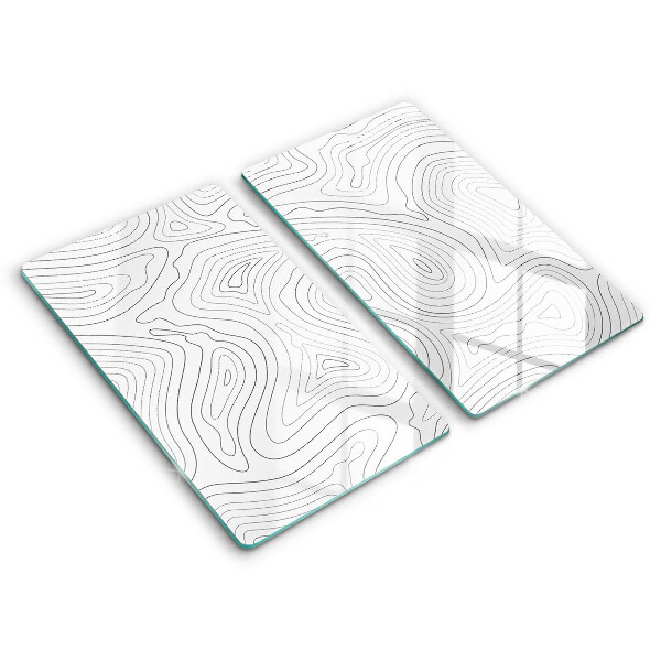 Skleněná deska za sporák Abstraktní tvary