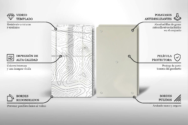 Skleněná deska za sporák Abstraktní tvary