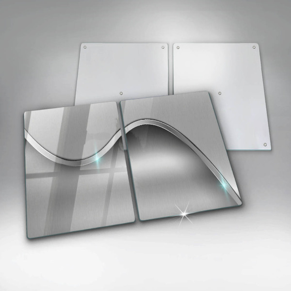 Sklo za varnou desku Kovová abstrakce