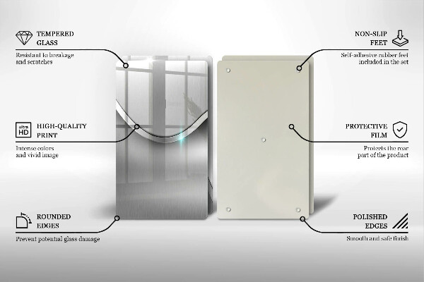 Sklo za varnou desku Kovová abstrakce