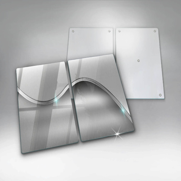 Sklo za varnou desku Kovová abstrakce