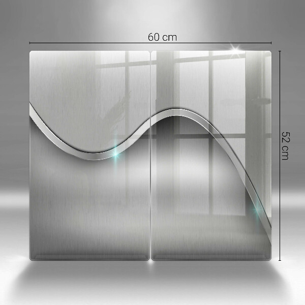 Sklo za varnou desku Kovová abstrakce