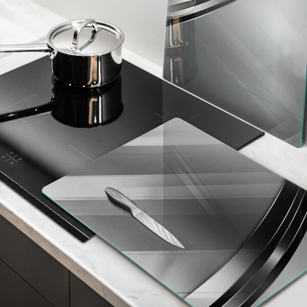 Sklo za varnou desku Kovová abstrakce