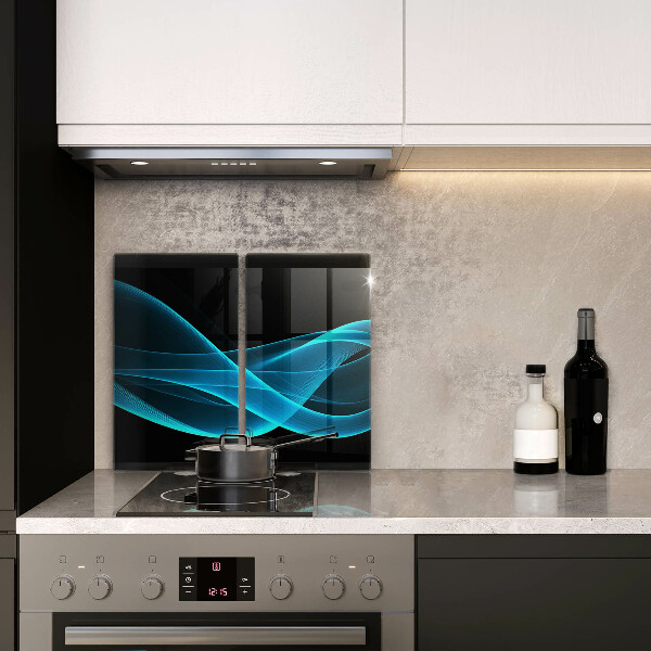 Sklo za varnou desku Modrá abstrakce