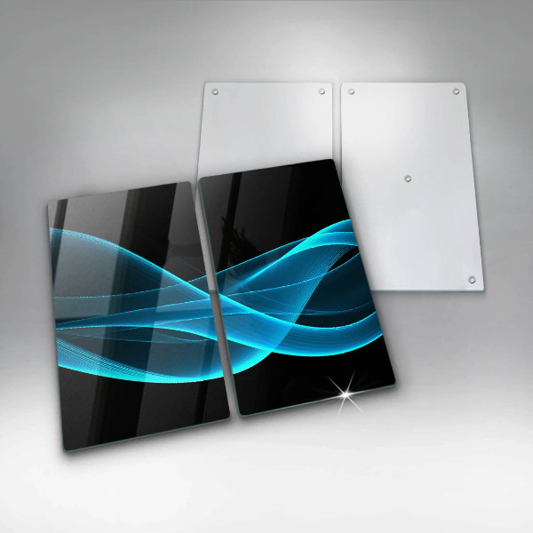 Sklo za varnou desku Modrá abstrakce