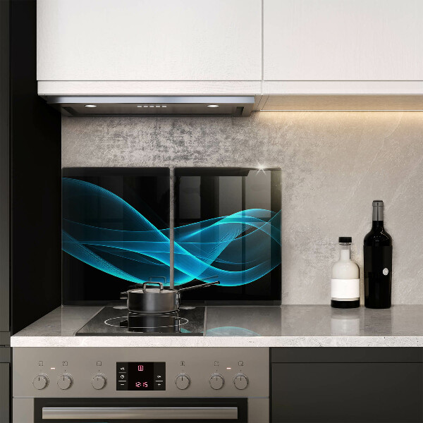 Sklo za varnou desku Modrá abstrakce