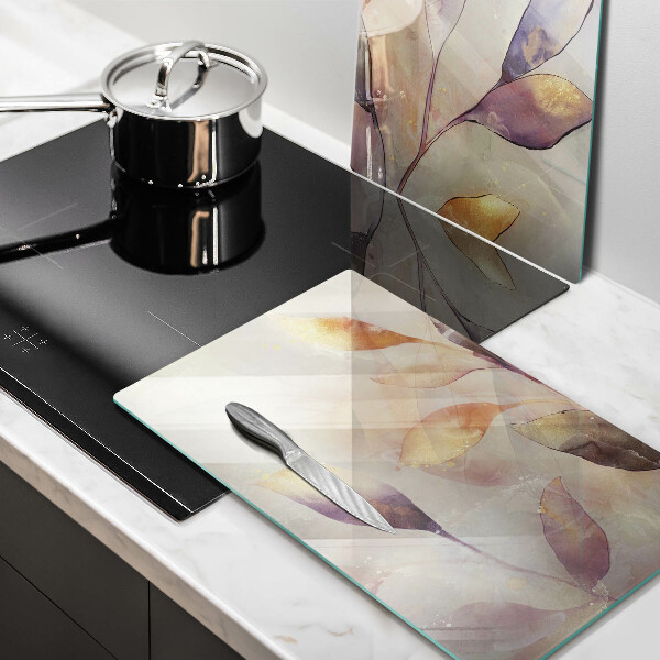 Sklo za varnou desku Malované boho listy