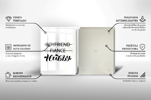 Sklo za varnou desku Nápis věta vzor