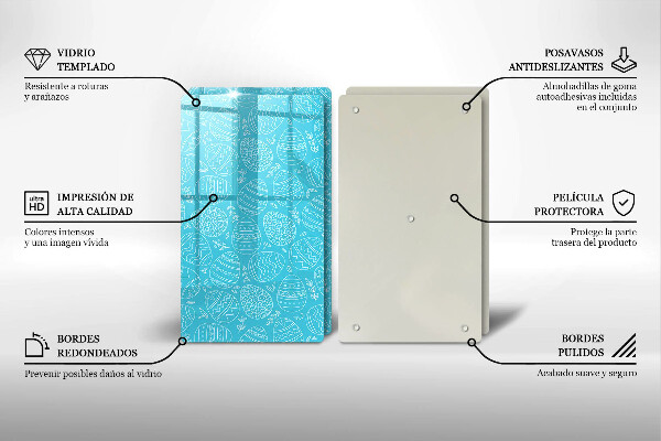 Skleněná deska za sporák Velikonoční téma